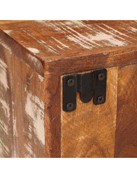 Comodino Marrone 35 x 33 x 48 cm Legno Solido Recuperato