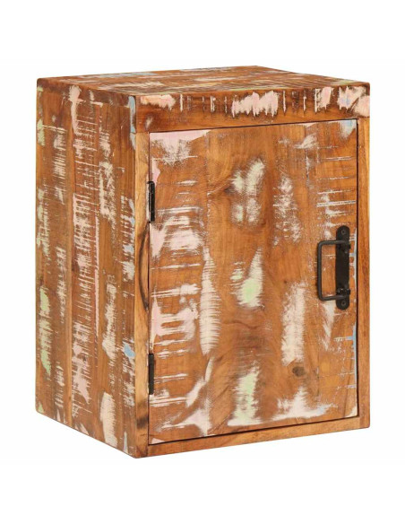 Comodino Marrone 35 x 33 x 48 cm Legno Solido Recuperato