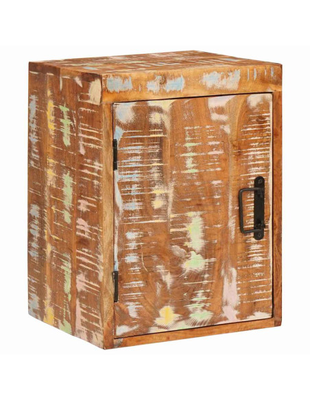 Comodino Marrone 35 x 33 x 48 cm Legno Solido Recuperato