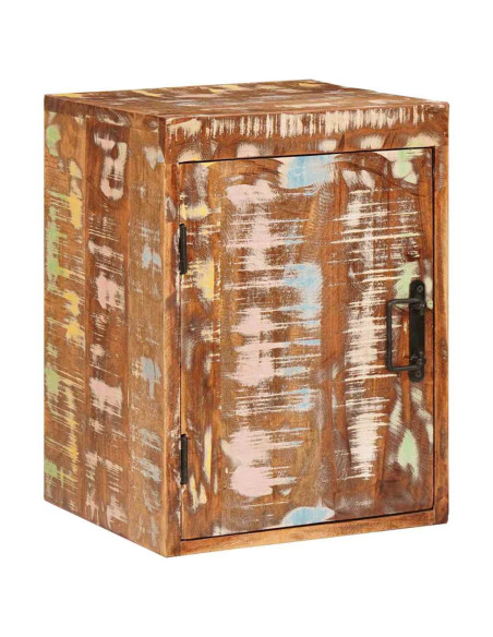 Comodino 2 pcs Marrone 35 x 33 x 48 cm Legno Solido Recuperato