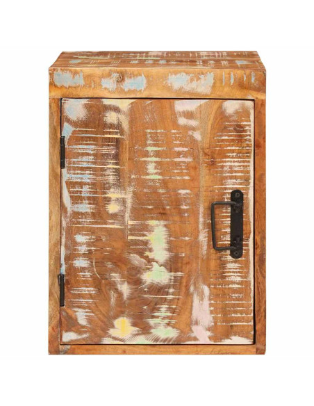Comodino 2 pcs Marrone 35 x 33 x 48 cm Legno Solido Recuperato