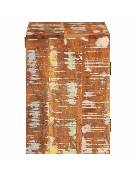 Comodino 2 pcs Marrone 35 x 33 x 48 cm Legno Solido Recuperato