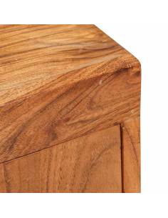 Comodino Marrone 35 x 33 x 48 cm Legno Massello di Acacia