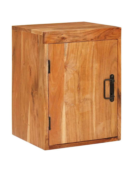 Comodino 2 pcs Marrone 35 x 33 x 48 cm Legno Massello di Acacia