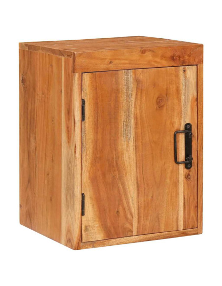 Comodino 2 pcs Marrone 35 x 33 x 48 cm Legno Massello di Acacia