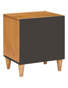 Comodino 2 pcs Marrone chiaro 40 x 33 x 46 cm 2