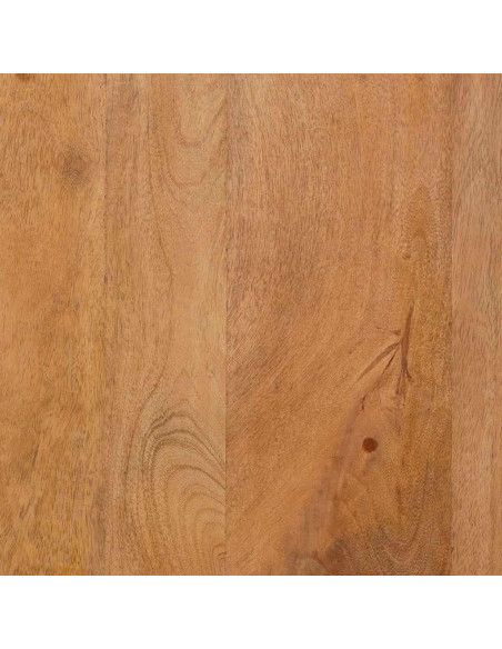 Comodino Marrone chiaro 40 x 33 x 46 cm legno massello di mango