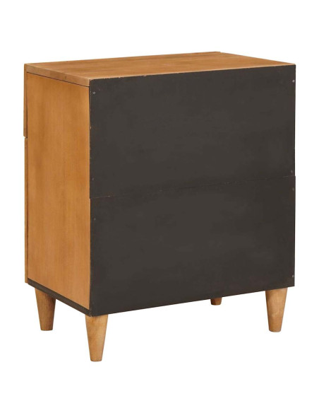 Comodino Marrone chiaro 50 x 33 x 60 cm legno massello di mango