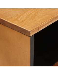 Comodino Marrone chiaro 50 x 33 x 60 cm legno massello di mango