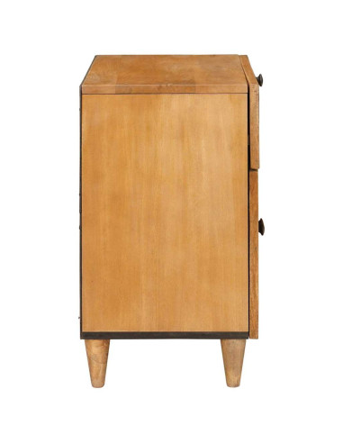 Comodino Marrone chiaro 50 x 33 x 60 cm legno massello di mango