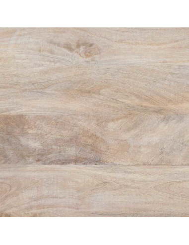 Comodino 2 pcs Beige 40 x 33 x 46 cm legno massello di mango