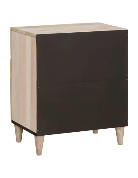 Comodino Beige 50 x 33 x 60 cm legno massello di mango