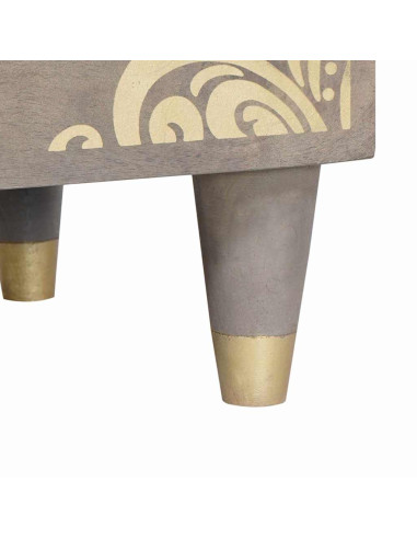 Armadio da Notte con cassetto 2 pcs Grigio 40 x 33 x 46 cm