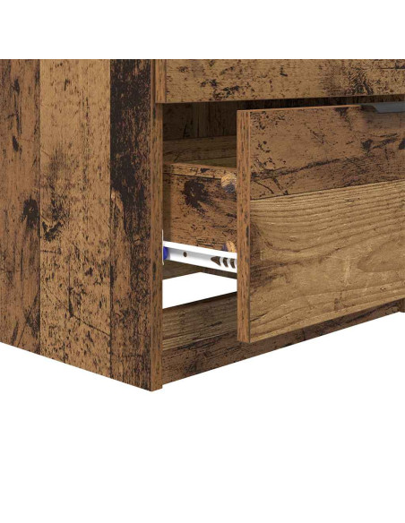 Armadio da Notte 2 pcs Legno vecchio 45 x 39 x 50 cm