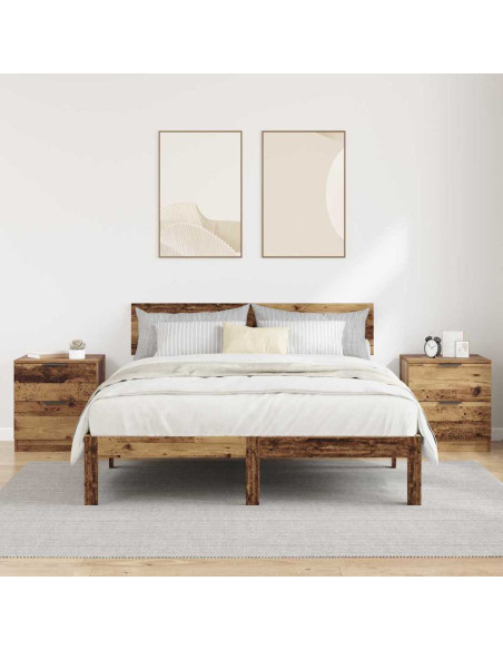 Armadio da Notte 2 pcs Legno vecchio 45 x 39 x 50 cm