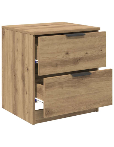 Armadio da Notte 2 pcs rovere artigianale 45 x 39 x 50 cm