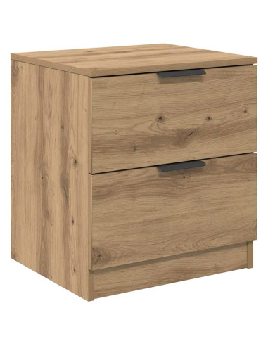 Armadio da Notte 2 pcs rovere artigianale 45 x 39 x 50 cm