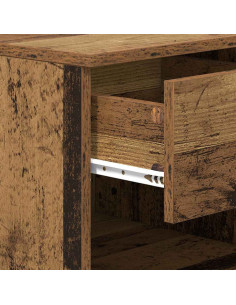 Armadietto per letto 2 pcs Legno vecchio 40 x 39 x 40 cm