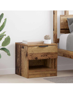 Armadietto per letto 2 pcs Legno vecchio 40 x 39 x 40 cm 2