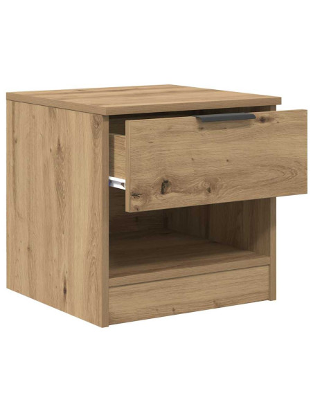 Armadietto per letto 2 pcs rovere artigianale 40 x 39 x 40 cm