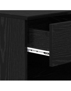 Armadietto per letto 2 pcs Rovere nero 40 x 39 x 40 cm