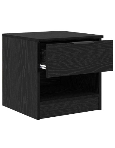 Armadietto per letto 2 pcs Rovere nero 40 x 39 x 40 cm