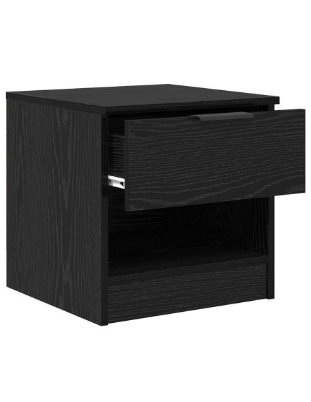 Armadietto per letto 2 pcs Rovere nero 40 x 39 x 40 cm