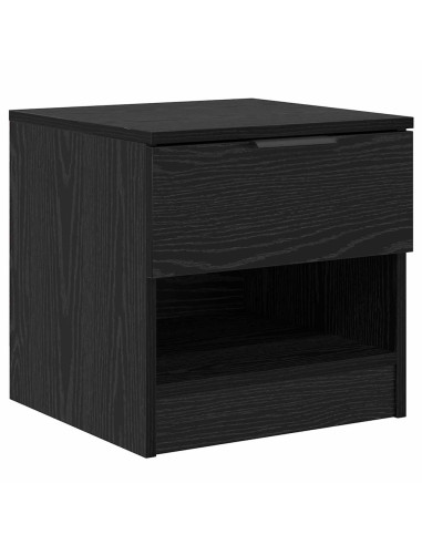 Armadietto per letto 2 pcs Rovere nero 40 x 39 x 40 cm