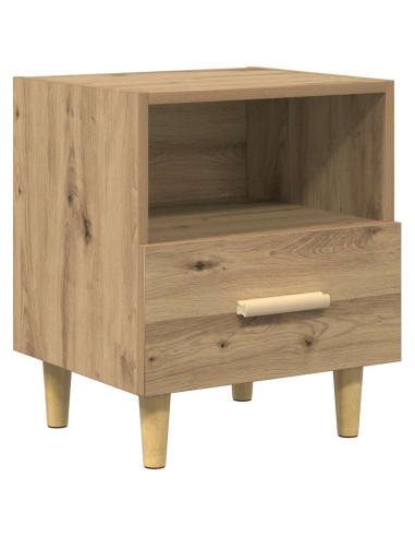 Armadio da Notte 2 pcs rovere artigianale 40 x 35 x 47,5 cm