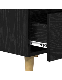 Armadio da Notte 2 pcs Rovere nero 40 x 35 x 47,5 cm