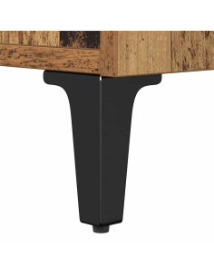 Armadio da Notte con cassetto Legno vecchio 40 x 35 x 47,5 cm 2