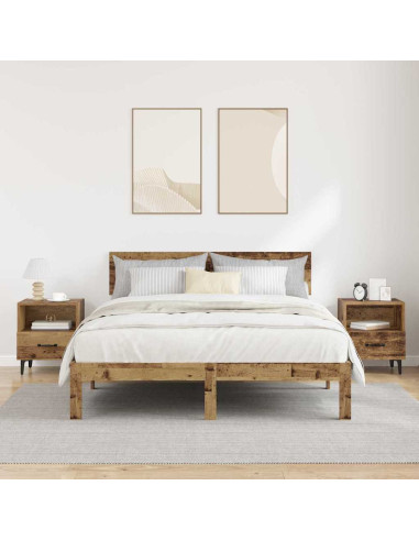 Armadio da Notte 2 pcs Legno vecchio 40 x 35 x 47,5 cm