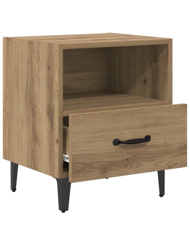 Armadio da Notte 2 pcs rovere artigianale 40 x 35 x 47,5 cm