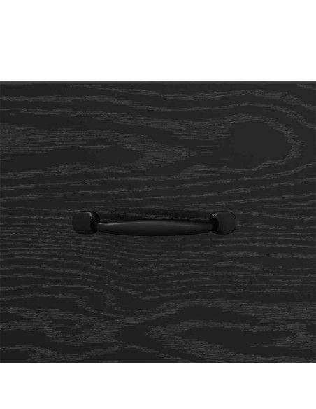Armadio da Notte Rovere nero 40 x 40 x 66 cm Legno multistrato