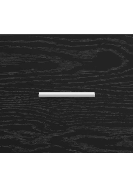 Armadio da Notte Rovere nero 40 x 40 x 63 cm Legno multistrato