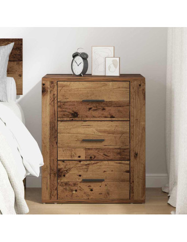 Armadio da Notte con cassetto Legno vecchio 50 x 36 x 60 cm