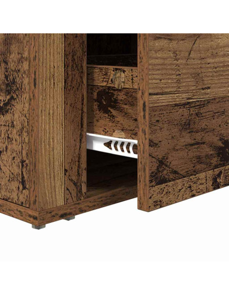 Armadio da Notte con cassetto Legno vecchio 60 x 36 x 45 cm