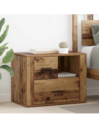 Armadio da Notte con cassetto Legno vecchio 60 x 36 x 45 cm