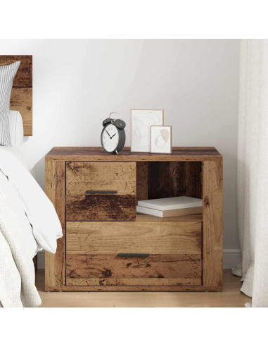 Armadio da Notte con cassetto Legno vecchio 60 x 36 x 45 cm