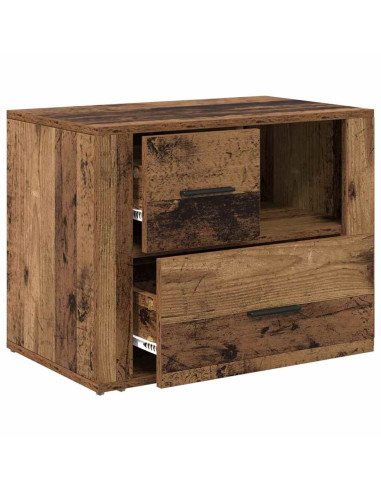 Armadio da Notte con cassetto Legno vecchio 60 x 36 x 45 cm