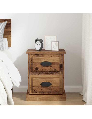 Armadio da Notte con cassetto Legno vecchio 39 x 39 x 47.5 cm