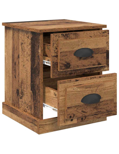 Armadio da Notte 2 pcs Legno vecchio 39 x 39 x 47.5 cm
