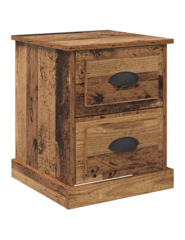 Armadio da Notte 2 pcs Legno vecchio 39 x 39 x 47.5 cm