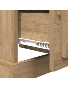 Armadio da Notte rovere artigianale 39 x 39 x 47.5 cm