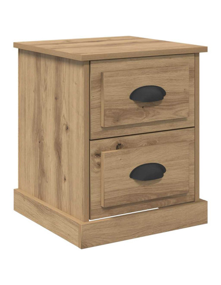Armadio da Notte 2 pcs rovere artigianale 39 x 39 x 47.5 cm