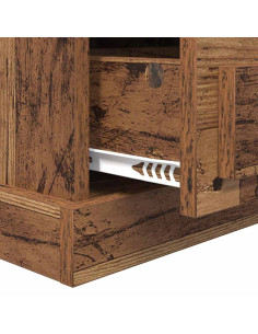 Armadio da Notte con cassetto Legno vecchio 43 x 36 x 60 cm