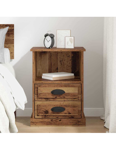 Armadio da Notte con cassetto Legno vecchio 43 x 36 x 60 cm