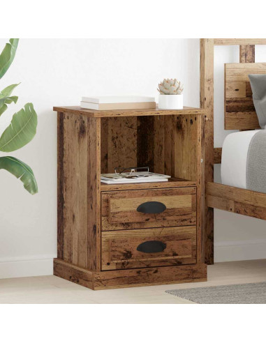 Armadio da Notte 2 pcs Legno vecchio 43 x 36 x 60 cm