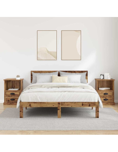 Armadio da Notte 2 pcs Legno vecchio 43 x 36 x 60 cm