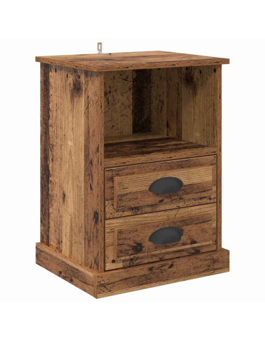 Armadio da Notte 2 pcs Legno vecchio 43 x 36 x 60 cm